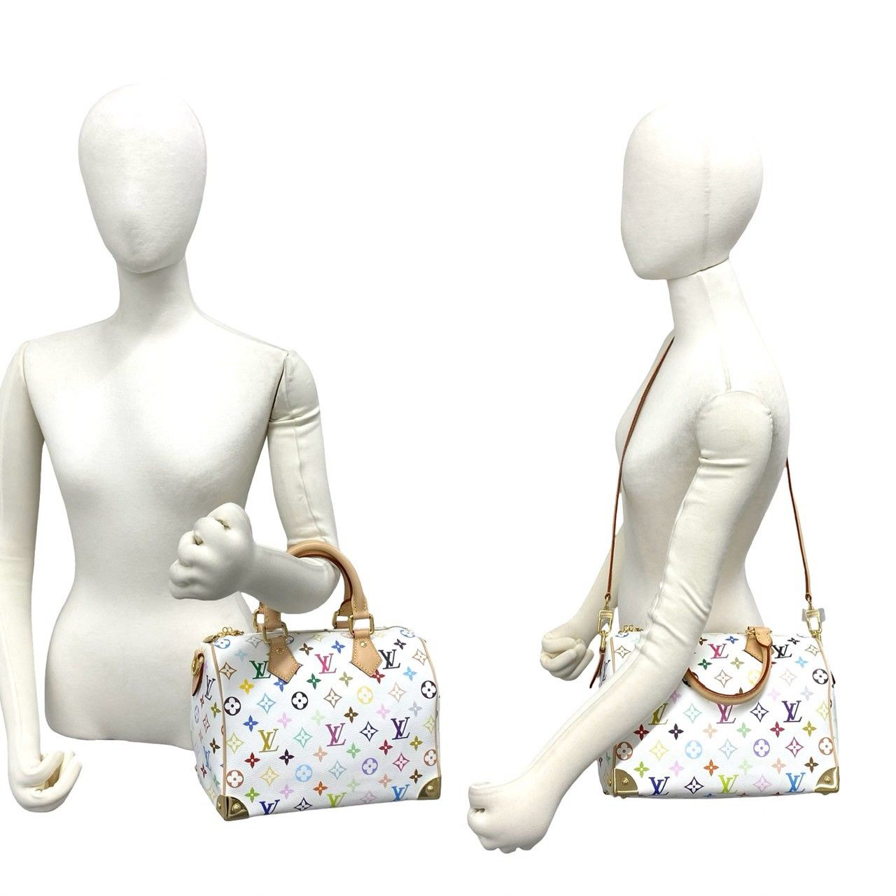Louis Vuitton Speedy 25 Monogram Multicolor Takashi Murakami Leather 2-Way — view 2