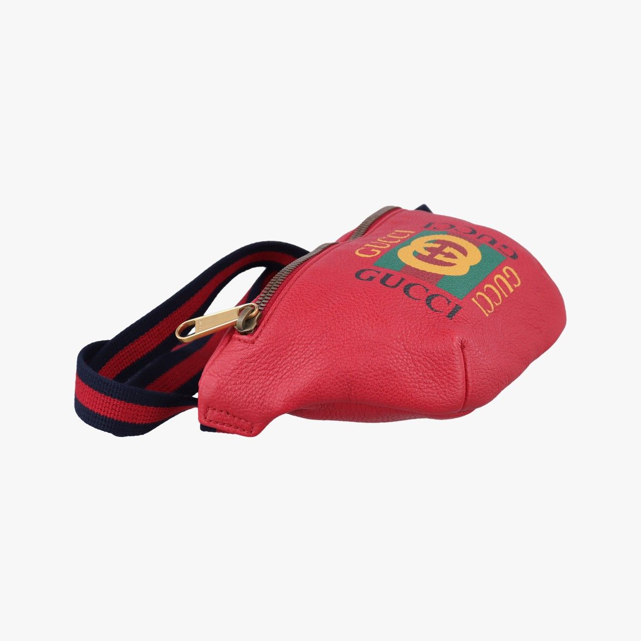 Gucci Print Red Leather Handbag — view 5