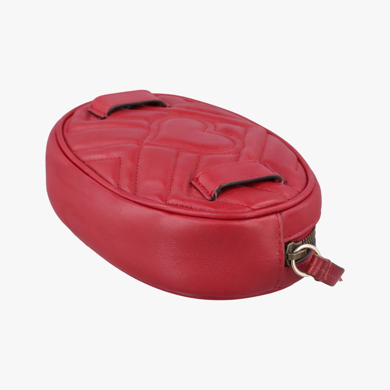 Gucci GG Marmont Red Leather Handbag — view 6