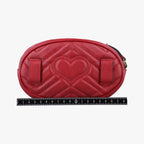 Gucci GG Marmont Red Leather Handbag — view 2
