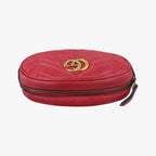Gucci GG Marmont Red Leather Handbag — view 8