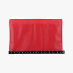 Prada Metal Wallet on Chain Cornflower Clutch Red Saffiano Leather — view 2