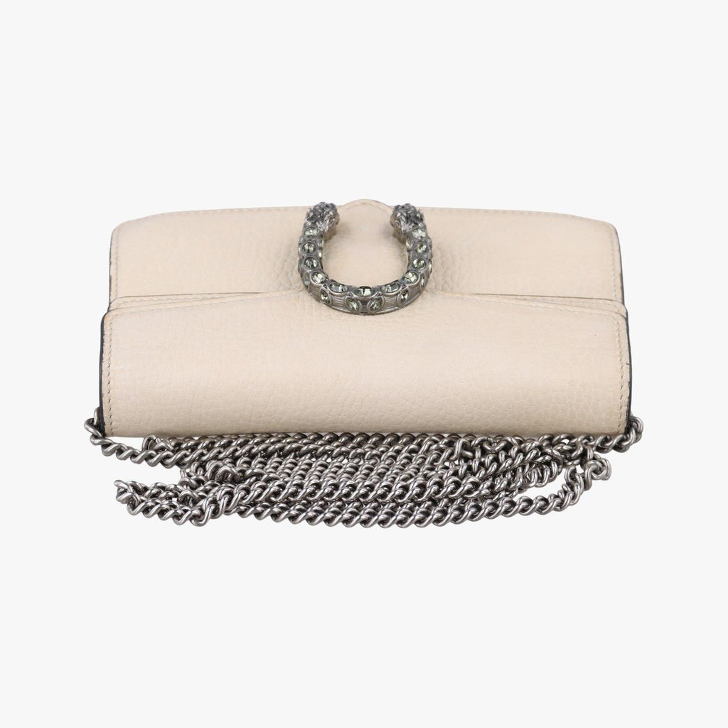 Gucci Dionysus White Leather Shoulder Bag — view 8