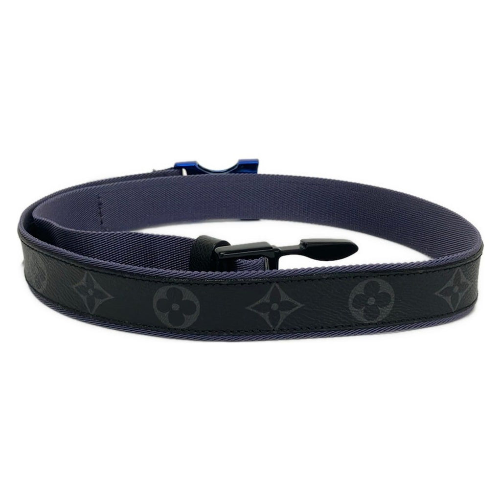 Louis Vuitton Belt Monogram Eclipse Ceinture On The Go 30 Blue Gray — view 2