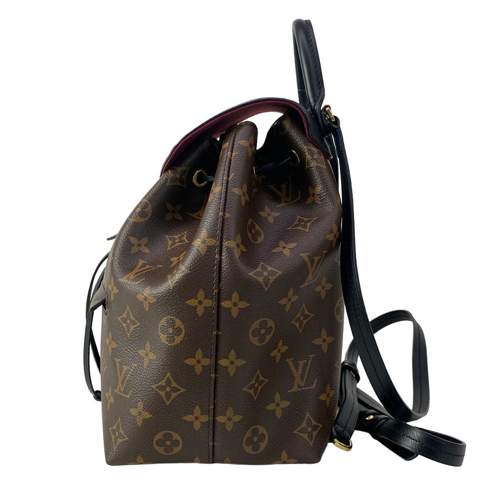 Louis Vuitton Backpack Monogram Montsouris NMPM Noir Leather Cowhide — view 4