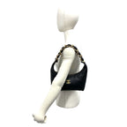 Chanel Hobo CC Logo Leather Shoulder Bag Black — view 2