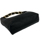 Chanel Hobo CC Logo Leather Shoulder Bag Black — view 7