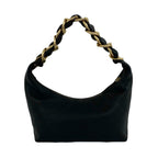 Chanel Hobo CC Logo Leather Shoulder Bag Black — view 3