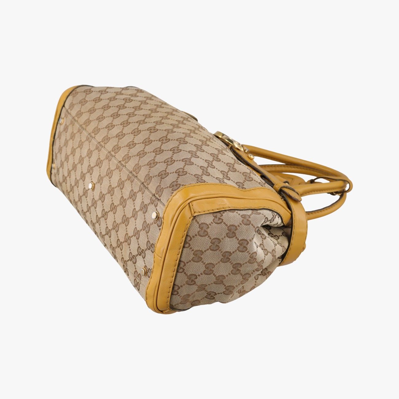 Gucci GG Running Beige Yellow Canvas Leather — view 4