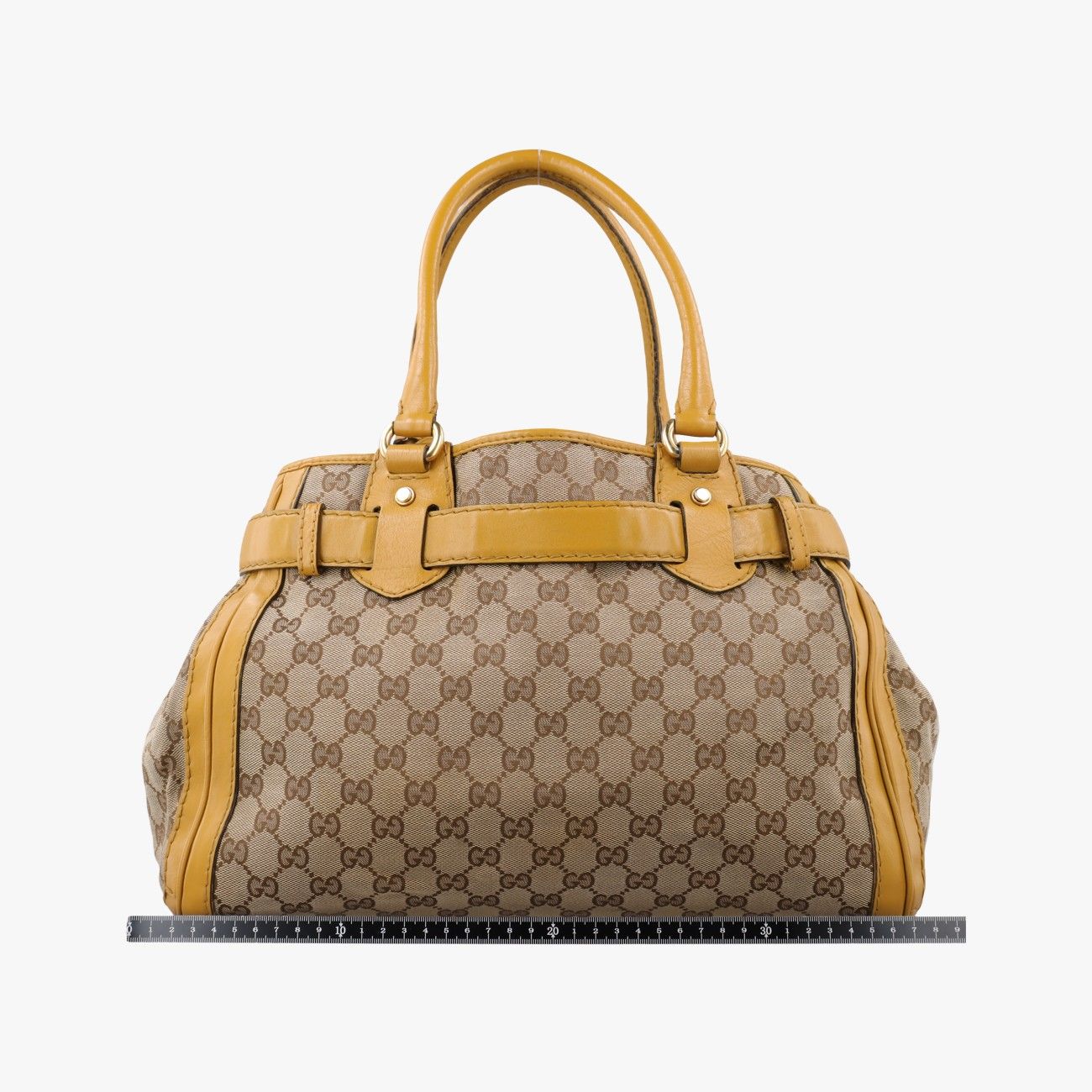 Gucci GG Running Beige Yellow Canvas Leather — view 2