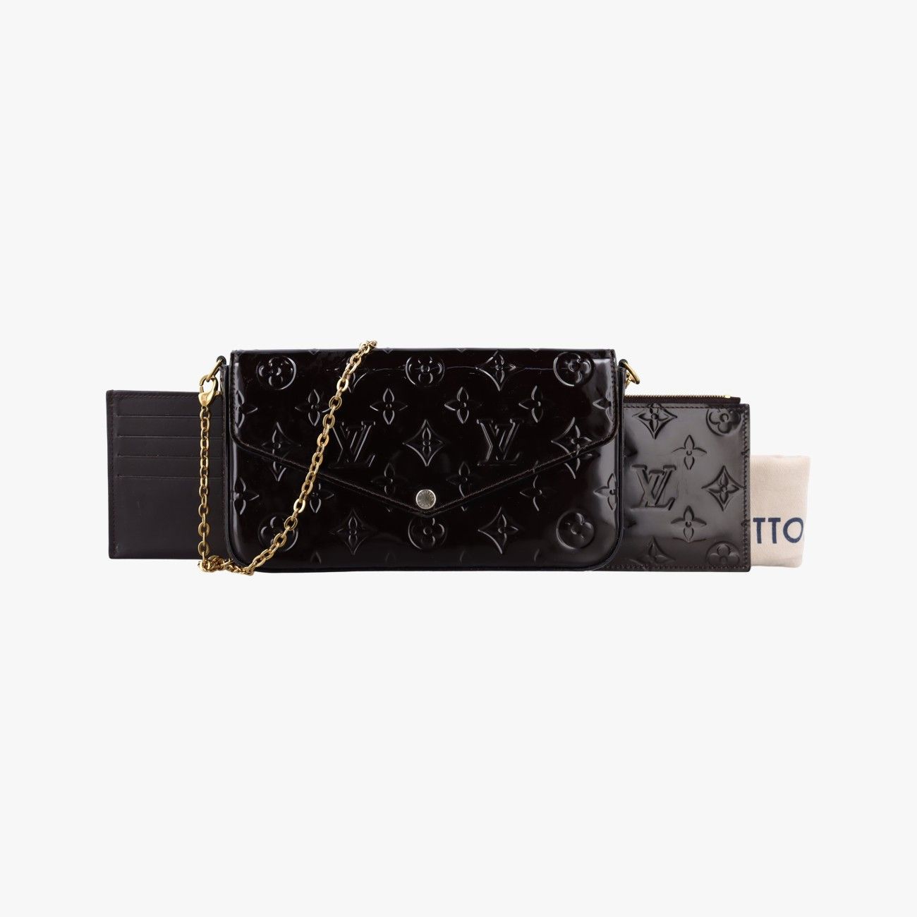 Louis Vuitton Pochette Felicie Amarante Vernis