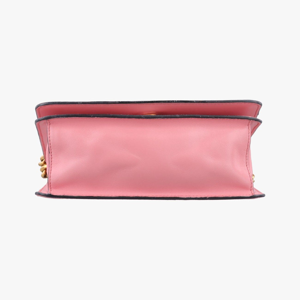 Prada Milano Logo Pink Saffiano Leather — view 3