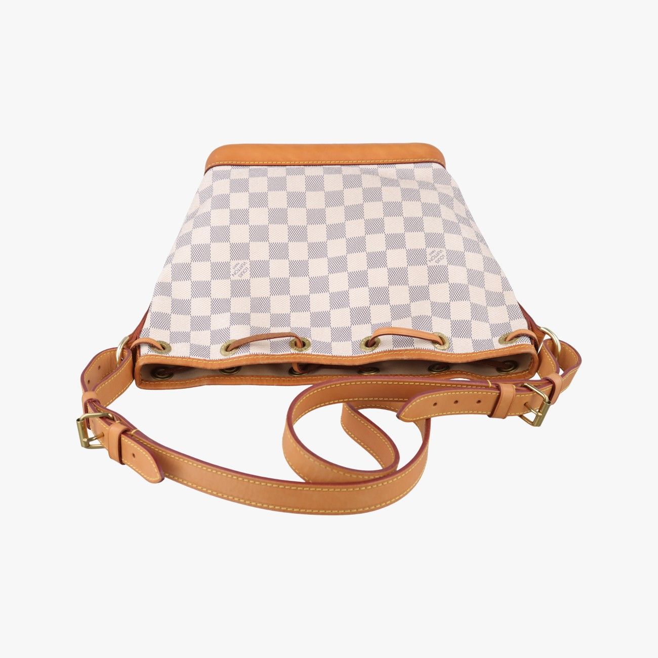 Louis Vuitton Noe BB Azur Damier Canvas Bucket Bag — view 8