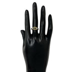 Hermes Vintage Chaine D'ancre Ring Silver Yellow Gold — view 2