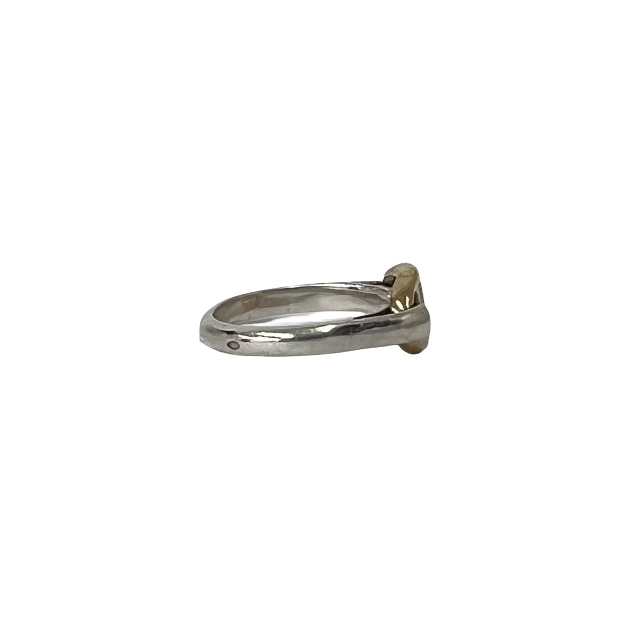 Hermes Vintage Chaine D'ancre Ring Silver Yellow Gold — view 5