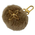 Louis Vuitton Key Holder Porte Cles Lovely Vison Brown Mink