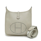 Hermes Evelyne 3 PM Beton Silver Taurillon Clemence Shoulder Bag