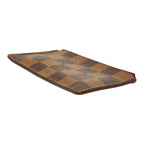Louis Vuitton Damier Pochette Cles Coin Purse Brown Leather — view 4