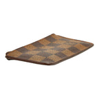 Louis Vuitton Damier Pochette Cles Coin Purse Brown Leather — view 5