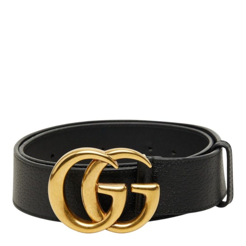 Gucci GG Marmont Belt 85/34 Black Leather