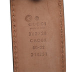 Gucci GG Logo Buckle Belt Brown Gold Leather — view 5