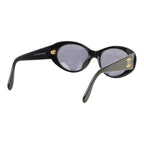 Chanel CC Logo Sunglasses Black Gold Acetate Eyewear — view 3