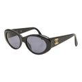 Chanel CC Logo Sunglasses Black Gold Acetate Eyewear