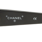Chanel CC Logo Sunglasses Black Gold Acetate Eyewear — view 5