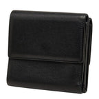 Chanel CC Logo Bifold Wallet Black Gold Leather — view 2