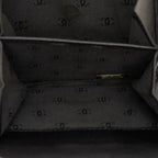 Chanel CC Logo Bifold Wallet Black Gold Leather — view 7