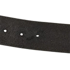 Gucci Interlocking G GG Logo Buckle Belt Black Silver Leather — view 4