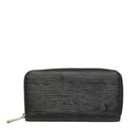 Louis Vuitton Epi Zippy Wallet Black Leather