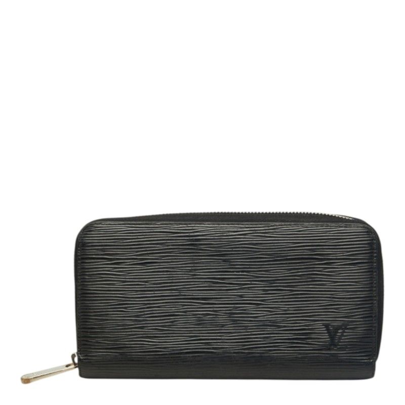 Louis Vuitton Epi Zippy Wallet Black Leather