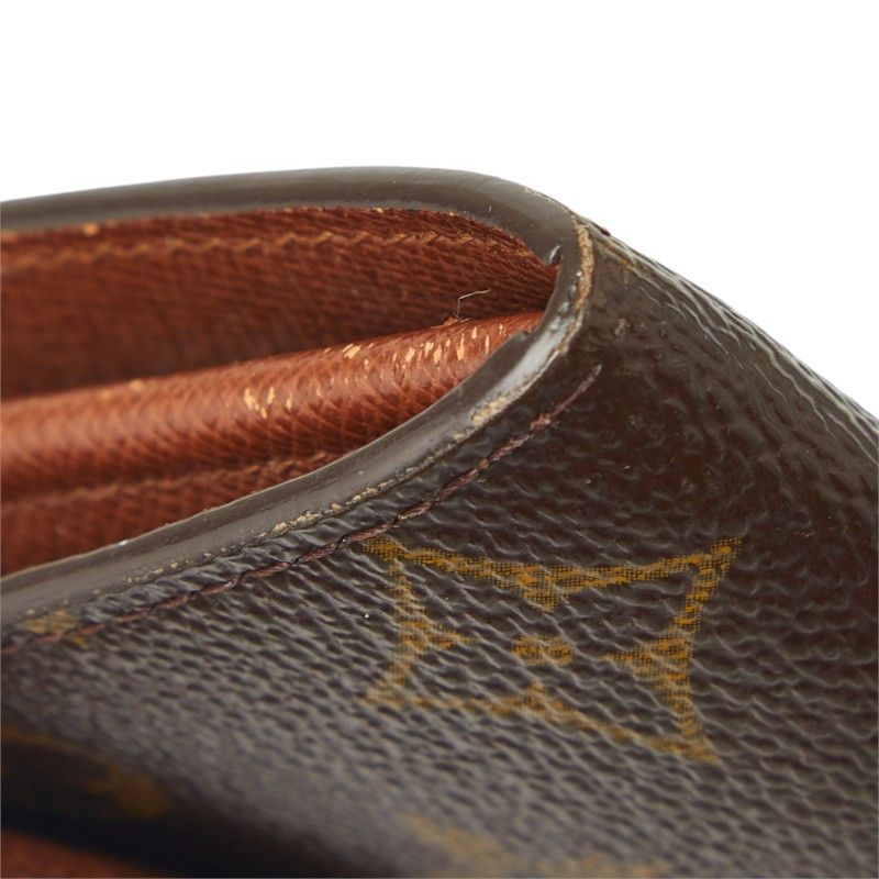 Louis Vuitton Monogram Pochette Porte Monnaie Credit Wallet Brown — view 8