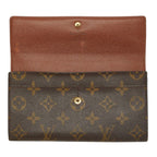 Louis Vuitton Monogram Pochette Porte Monnaie Credit Wallet Brown — view 6