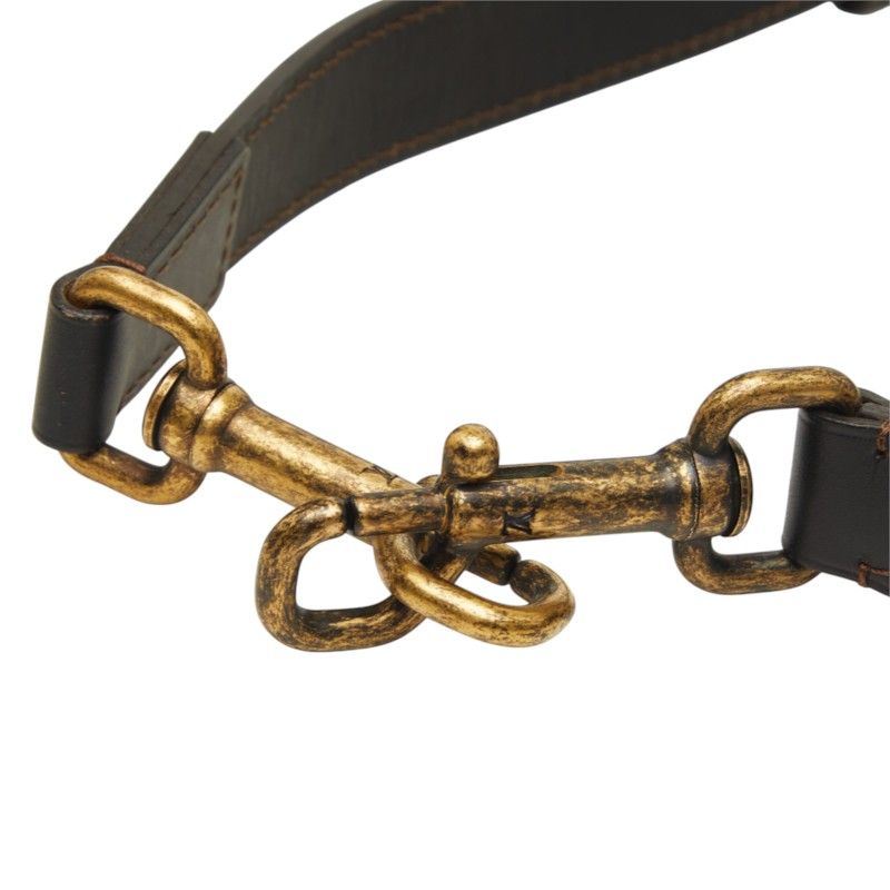 Louis Vuitton Shoulder Strap Brown Leather — view 4