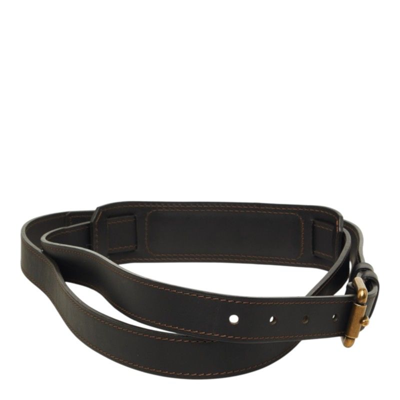 Louis Vuitton Shoulder Strap Brown Leather — view 3