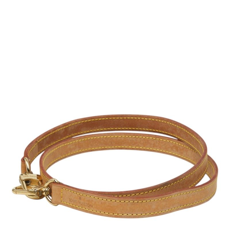 Louis Vuitton Shoulder Strap Brown Leather — view 2