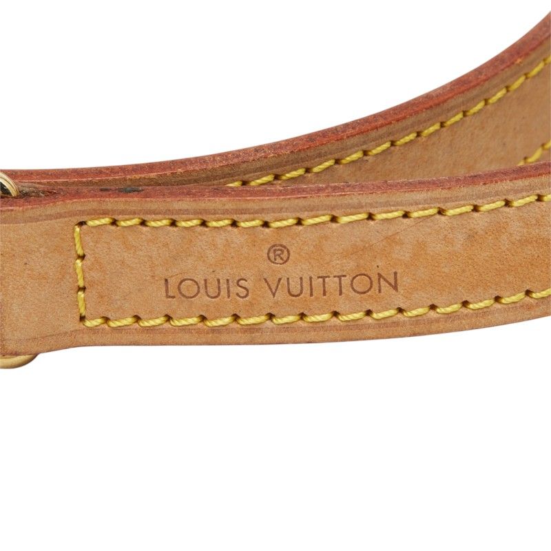 Louis Vuitton Shoulder Strap Brown Leather — view 5