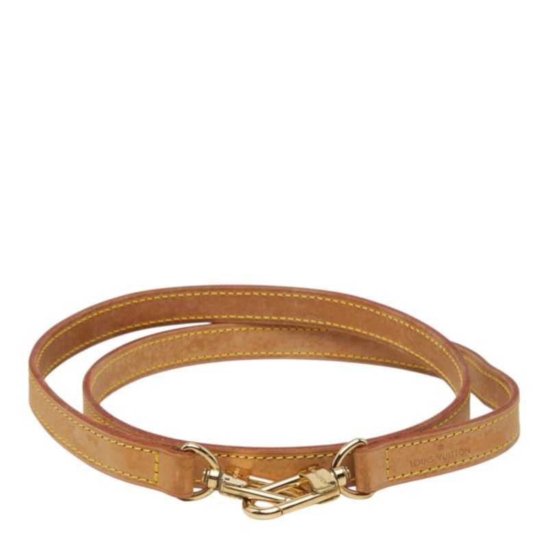 Louis Vuitton Shoulder Strap Brown Leather