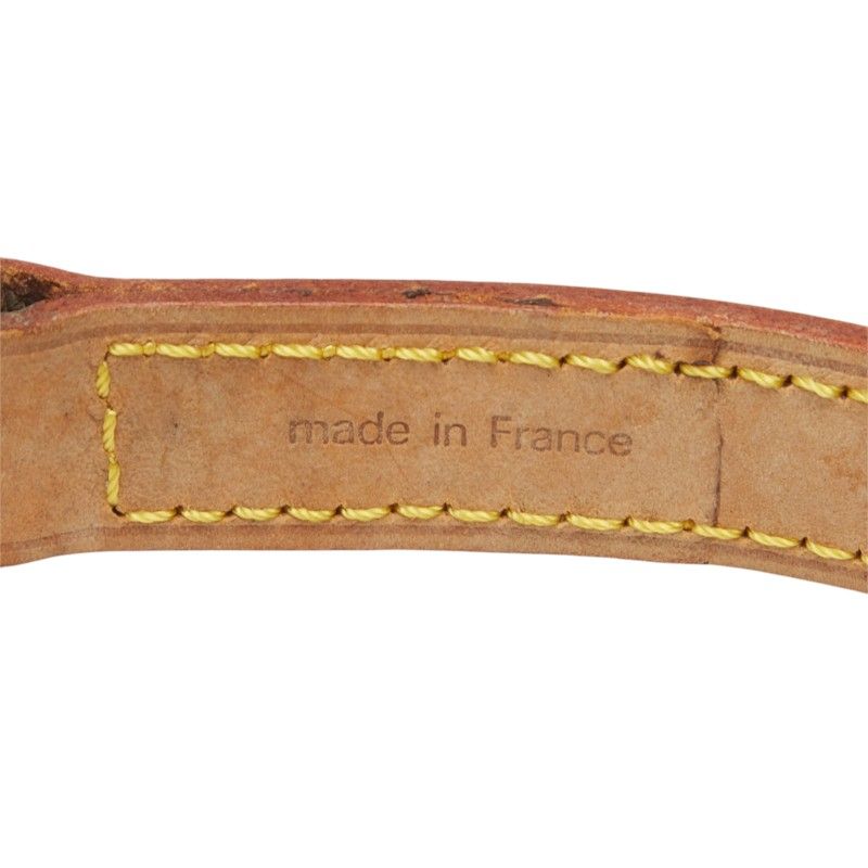 Louis Vuitton Shoulder Strap Brown Leather — view 6