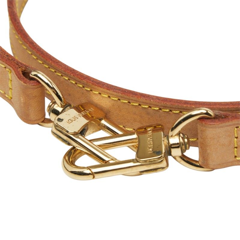 Louis Vuitton Shoulder Strap Brown Leather — view 4