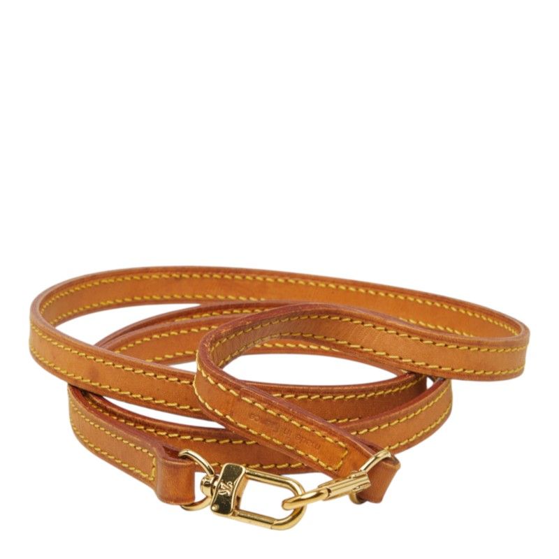 Louis Vuitton Shoulder Strap Brown Leather
