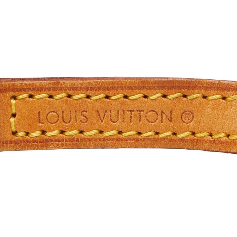 Louis Vuitton Shoulder Strap Brown Leather — view 6