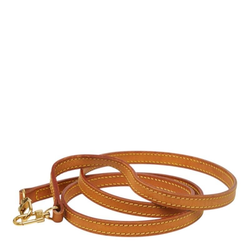 Louis Vuitton Shoulder Strap Brown Leather — view 2