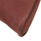 Hermes Sac Ybou PM Tote Bag Wine Red Brown Toile H Leather — view 6