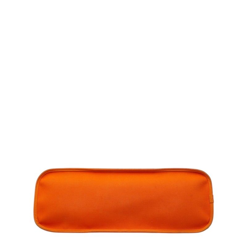 Hermes Kabak Elan PM Tote Bag Orange Toile Officier Leather — view 3
