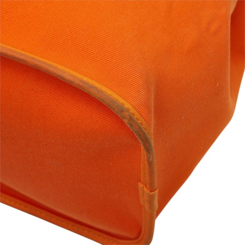 Hermes Kabak Elan PM Tote Bag Orange Toile Officier Leather — view 4
