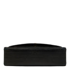 Chanel Vintage Quilted CC Logo Chain Shoulder Bag Black Gold Cotton Leather — view 3