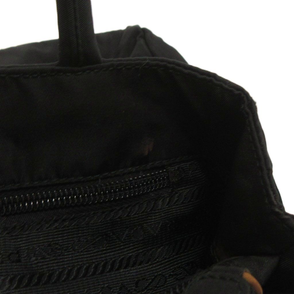 Prada Tessuto Tote Bag Nylon Participating Plate Black — view 7